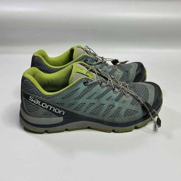 Salomon Synapse Women's Size 9 Trail Running Shoe Teal Green Gray Blue Hiking - Picture 4 of 9